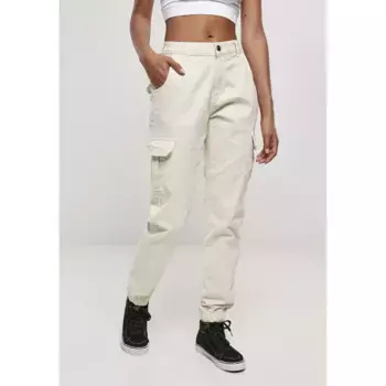 Брюки карго Urban Classics TB3048 high waist, белый