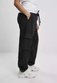Брюки-карго URBAN CLASSICS " Urban Classics Ladies Cargo Pants из вискозного твила" (1 шт.), черный