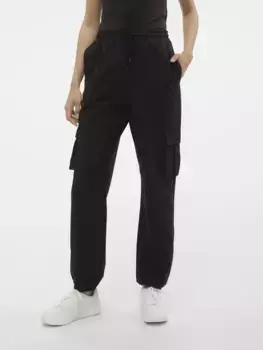 Брюки-карго Vero Moda "VMKIMBERLY HW CARGO PANT NOOS", черный