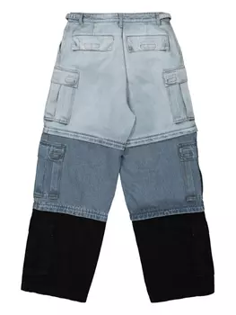 Брюки-карго VETEMENTS Deconstructed Triple, синий