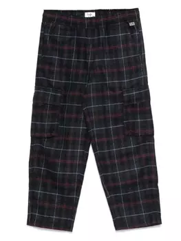 Брюки карго в клетку Il Gufo, синий