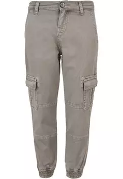 Брюки-карго WASHED TWILL JOGGING Urban Classics, цвет grey