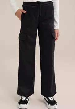 Брюки-карго WE Fashion, черный