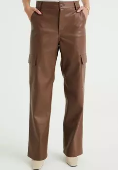 Брюки карго WE Fashion, коричневые