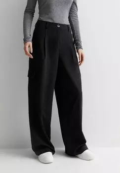 Брюки-карго Wide Leg New Look, черные