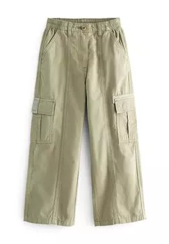 Брюки-карго Wide Leg Next, цвет khaki green