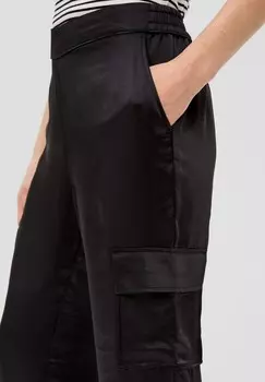 Брюки карго WIDE s.Oliver, черный