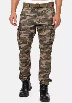 Брюки-карго WILLIAM INDICODE JEANS, цвет dired camouflage
