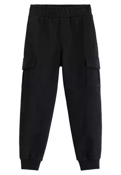 Брюки карго WITH BRUSHED INSIDE Lindex, черный