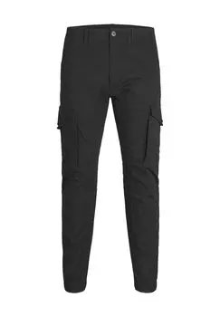 Брюки-карго, зауженного кроя, однотонные, мужские Jack & Jones, черный