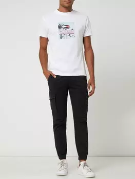 Брюки-карго зауженного кроя с эластичной тканью Jack & Jones, черный