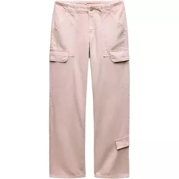 Брюки-карго женские розовые Zara
