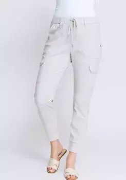 Брюки-карго Жрил "Маргаритка" со стразами Zhrill, серый