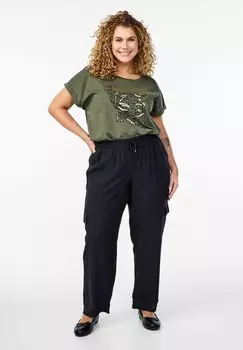 Брюки карго Zizzi, черный