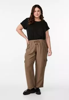 Брюки карго Zizzi, коричневый