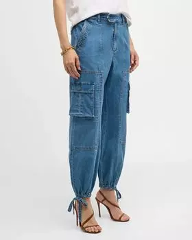 Брюки-карго Zola Cinq a Sept, цвет Light Wash