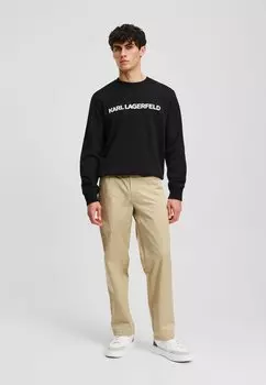 Брюки KARL LAGERFELD, бежевый