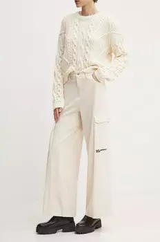 Брюки Karl Lagerfeld Jeans, бежевый