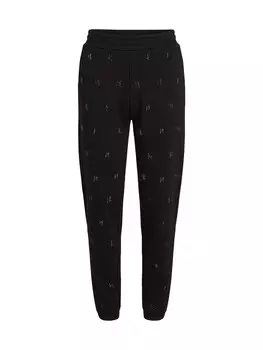 Брюки Karl Lagerfeld Regular Pants Monogram, черный