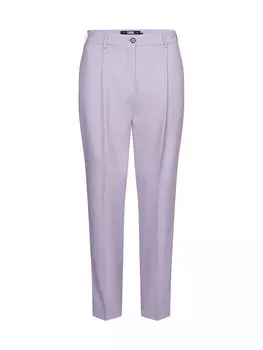 Брюки Karl Lagerfeld Regular Pleat-Front Pants, цвет Lavender