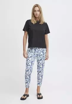 Брюки Kate ICHI, голубые, aop