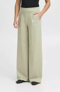 Брюки KATE WIDE ICHI, зеленый