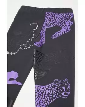 Брюки Kenzo Cheetah Leggings, темно-серый
