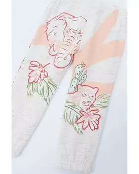 Брюки Kenzo Printed Sweatpants, белый