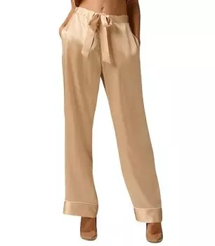 Брюки Kiki Silk Lounge Tie Up KIKI DE MONTPARNASSE, коричневый/бежевый