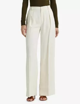 Брюки Kirahn со складками во всю длину Lauren Ralph Lauren, белый