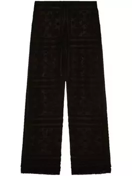 Брюки Kiss by the Book прямого кроя Alanui, черный