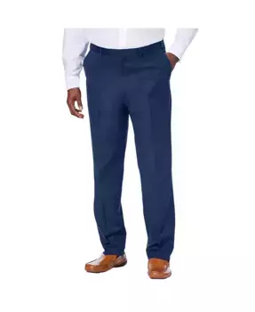 Брюки классические прямого кроя Big & Tall из смесового льна KingSize, синий
