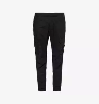 Брюки классического кроя из эластичного хлопка с фирменной нашивкой Multi-Pockets. Stone Island, черный