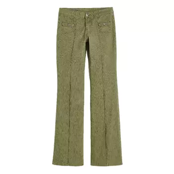 Брюки клеш H&amp;M, зеленый