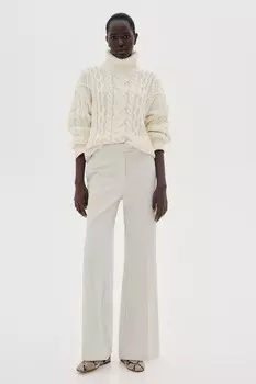 Брюки-Клеш H&M, бежевый