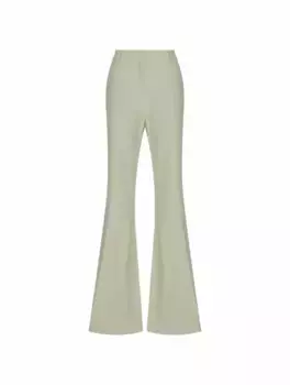 Брюки клеш из крепа Elie Saab, зелёный