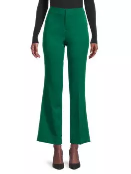 Брюки-клеш Lafayette с высокой посадкой Ecru, изумруд