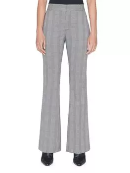 Брюки-клеш Le High в клетку Frame, цвет Noir Multi