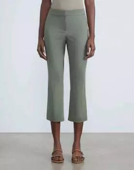 Брюки-клеш Manhattan Skinny Flare в цвете Deep Basil Lafayette 148