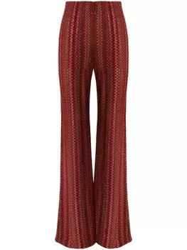 Брюки клеш Missoni Zigzag, красный