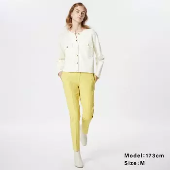 Брюки-клеш PLUS STYLE PLST, желтый