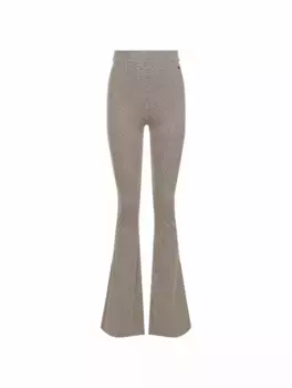 Брюки клеш с монограммой Balmain, мультиколор