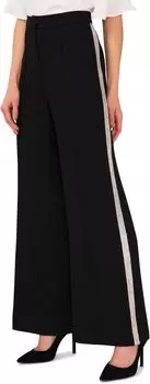 Брюки-клеш с отделкой стразами CeCe, цвет Rich Black