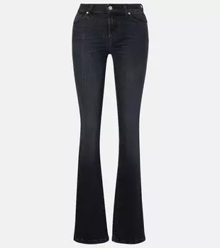 Брюки-клеш с завышенной талией bootcut 7 For All Mankind, Blacky