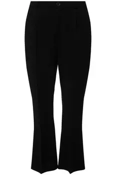 Брюки-клеш со складками спереди Angel of Style, черный