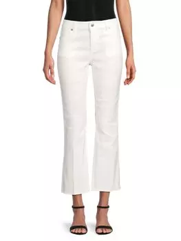 Брюки-клеш со средней посадкой Piazza Sempione, цвет Optical White