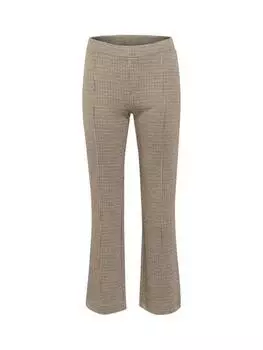 Брюки - клеш в клетку pontas Part Two, коричневый