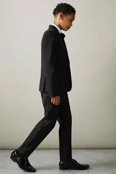 Брюки Knightsbridge t из атласных полосок под смокинг Reiss, черный