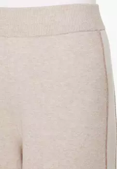 Брюки KNIT STRAIGHT LEG TROUSERS WITH PIPING OYSHO, коричневый