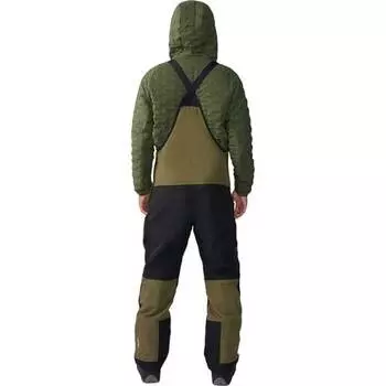 Брюки-комбинезоны First Tracks мужские Mountain Hardwear, темно-зеленый/черный